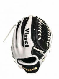 Vinci Pro Fielders Glove-Limited BV1929-L in Black/White, pitcher's gloves: photo from Vinci Pro