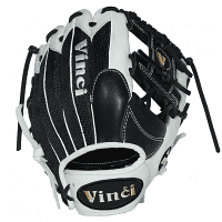 Vinci Pro Mesh Series JV21-M White/Black 11.5 Inch Fielders Glove, infield gloves: photo from Vinci Pro