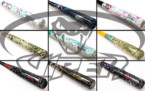 Viper Bats Engraved Bat Heaven, custom-order wood bats: photo from Viper Bats