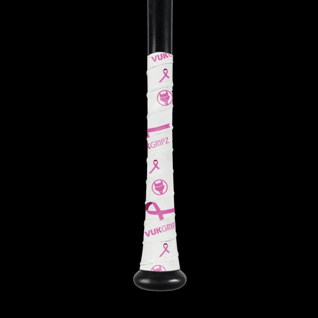 VukGripz Breast Cancer Grip Tape Collection, bat grip and care: photo from VukGripz