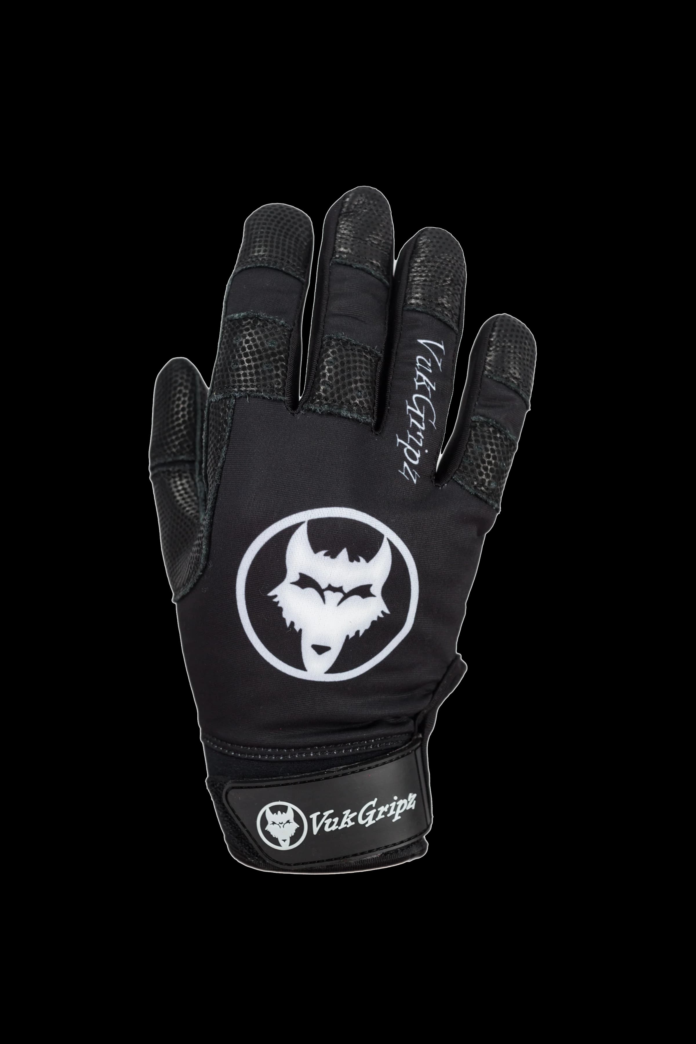 VukGripz Howler Black Batting Gloves, batting gloves: photo from VukGripz
