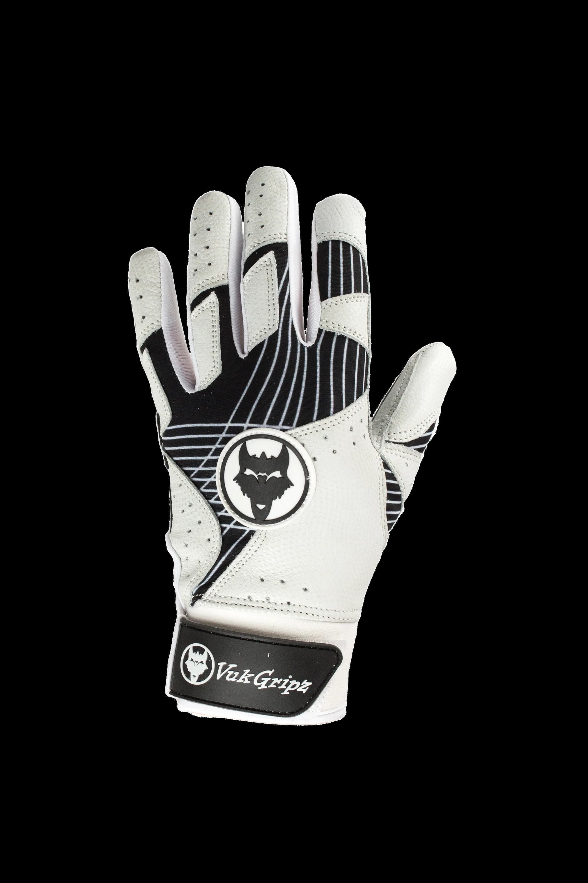 VukGripz Prowler Black Batting Gloves, batting gloves: photo from VukGripz