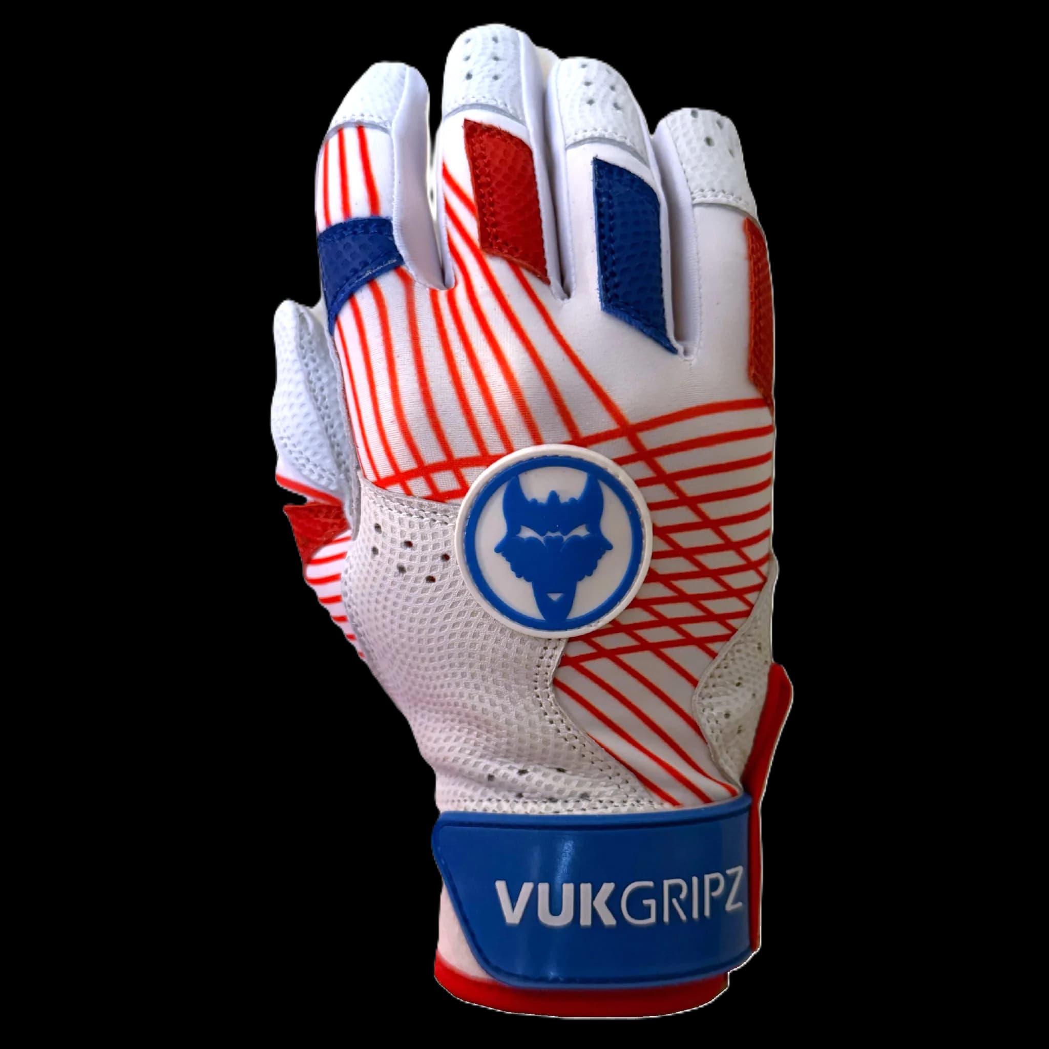 VukGripz Prowler USA Batting Gloves, batting gloves: photo from VukGripz