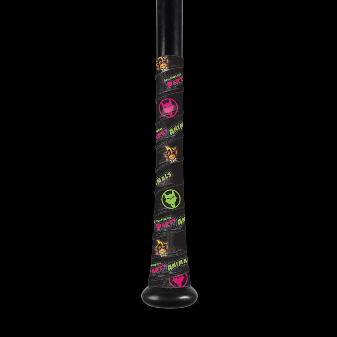 VukGripz Savannah Bananas Bat Grip Collection, bat grip and care: photo from VukGripz