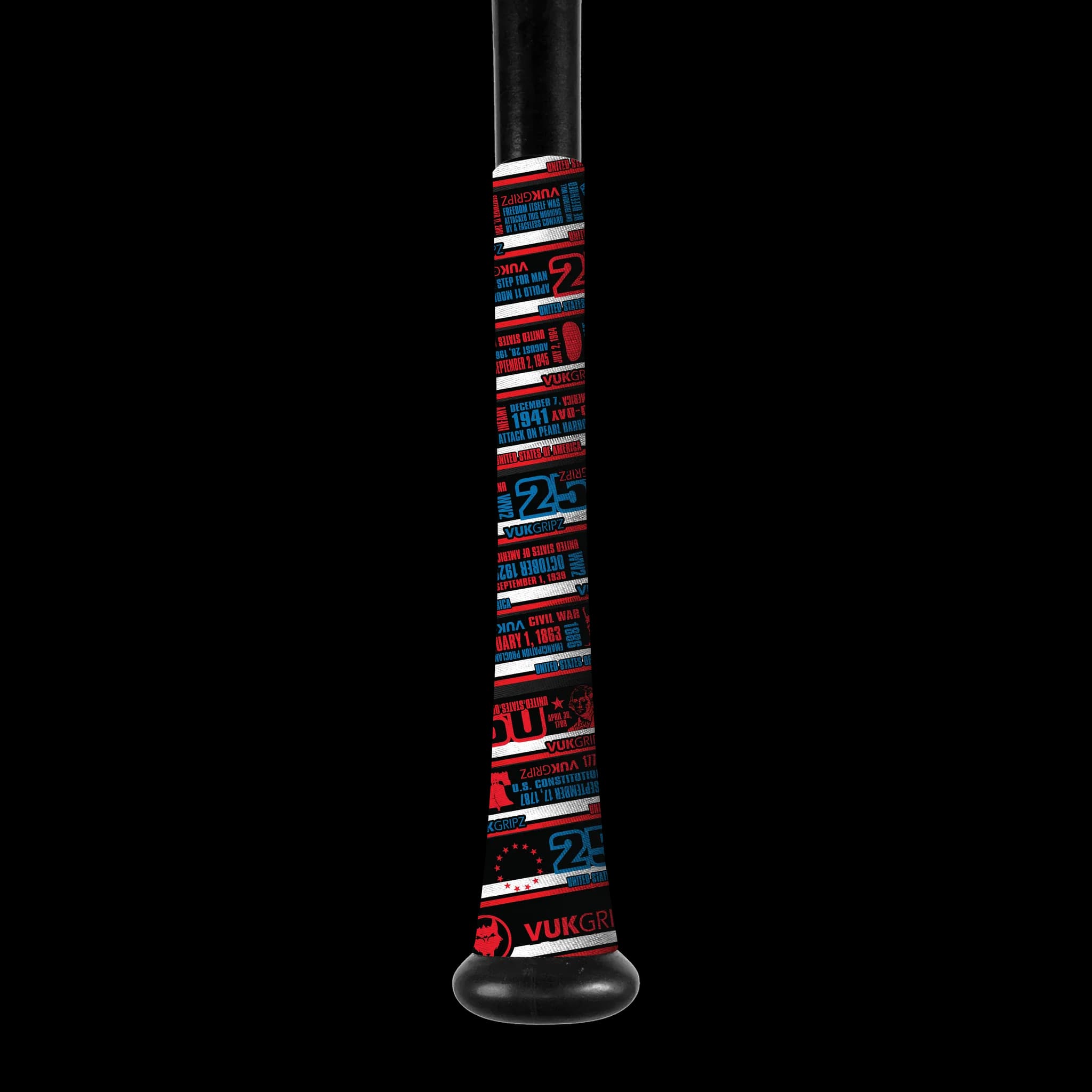 VukGripz USA 250th Anniversary Bat Grip Series, bat grip and care: photo from VukGripz