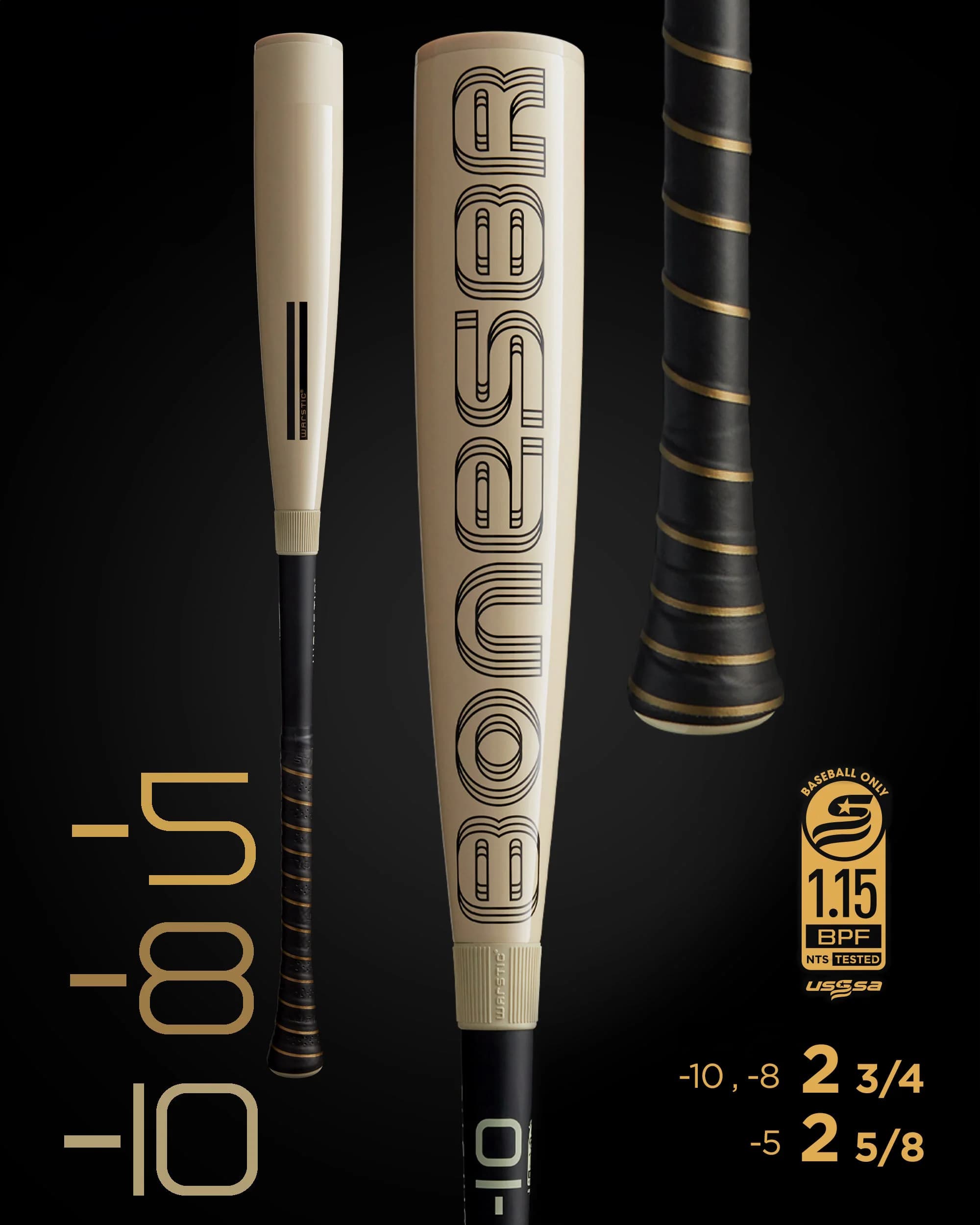 Warstic 2024 Bonesaber Hybrid USSSA Metal Baseball Bat, USSSA bats: photo from Warstic
