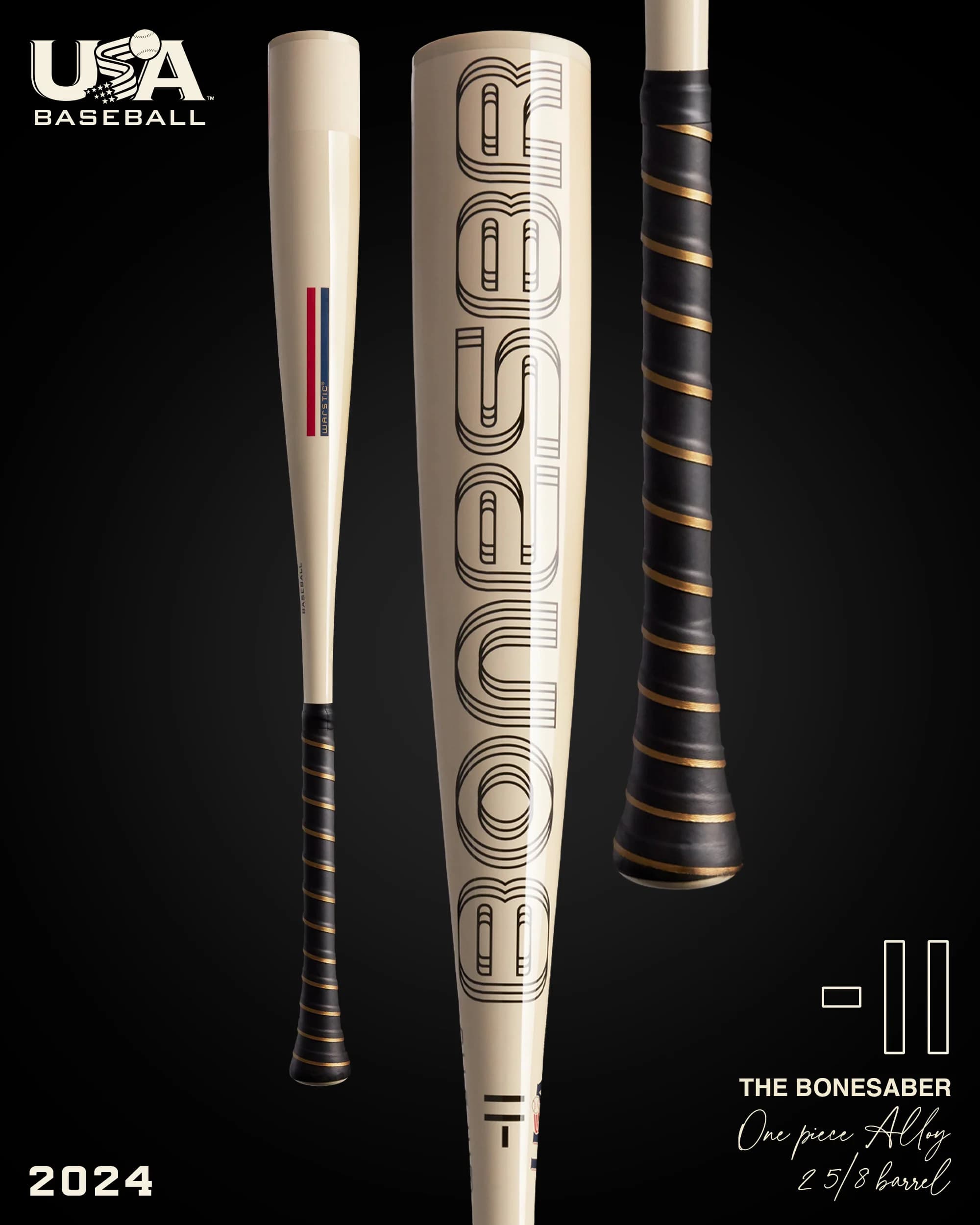 Warstic 2024 Bonesaber USA Metal Baseball Bat -11, USA Baseball bats: photo from Warstic