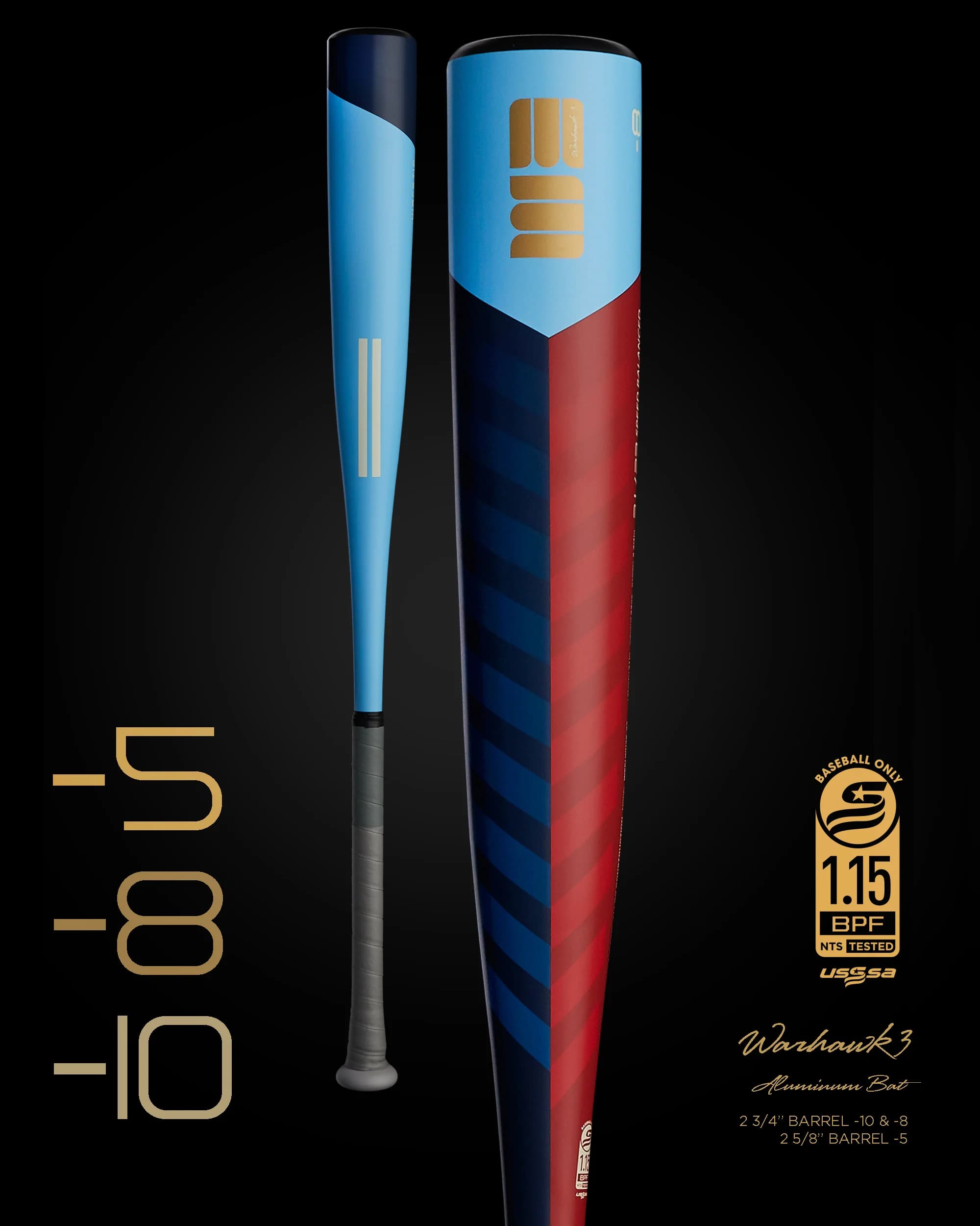 Warstic 2024 Warhawk3 USSSA Metal Baseball Bat, USSSA bats: photo from Warstic