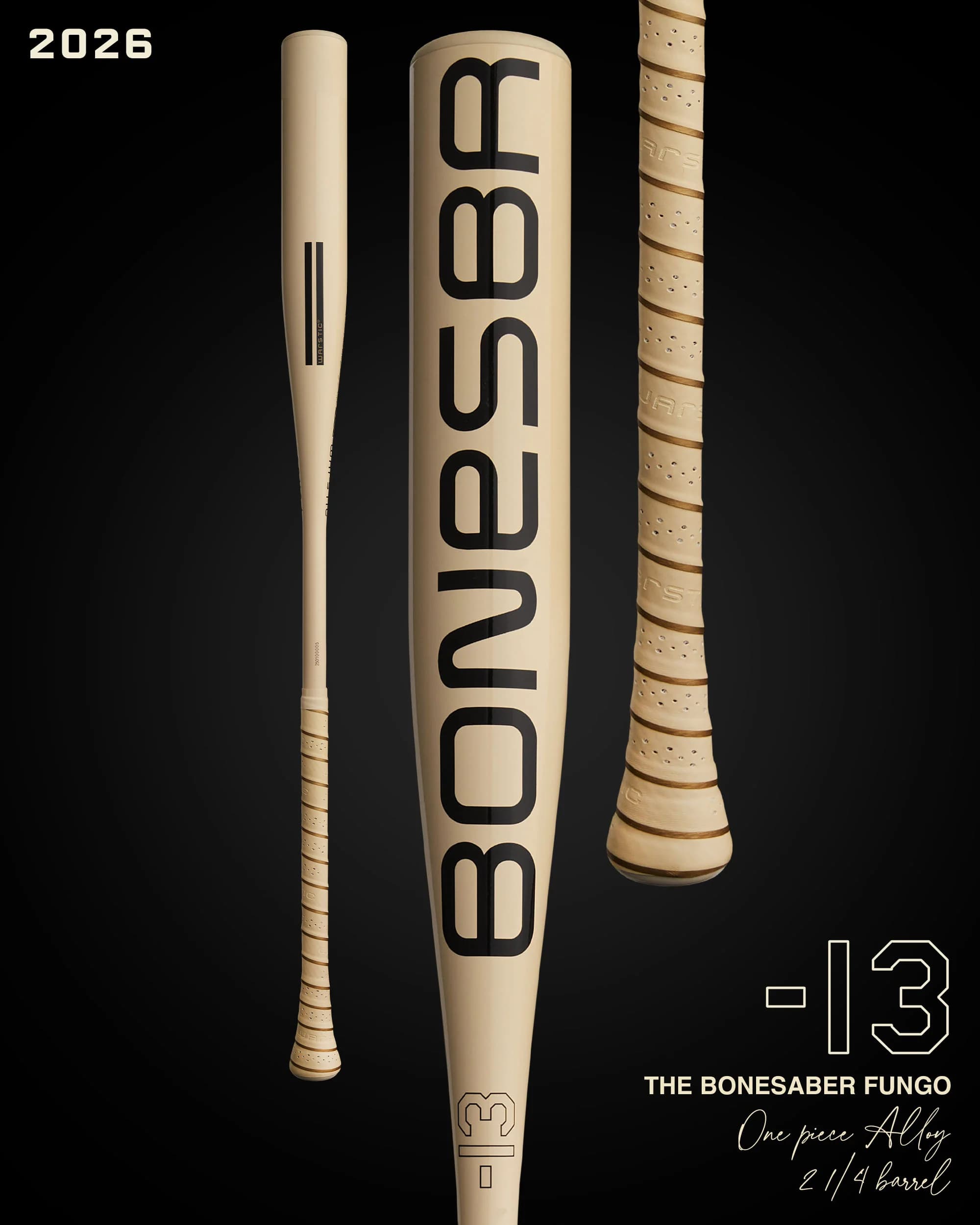 Warstic 2026 Bonesaber Metal Fungo, metal fungo bats: photo from Warstic