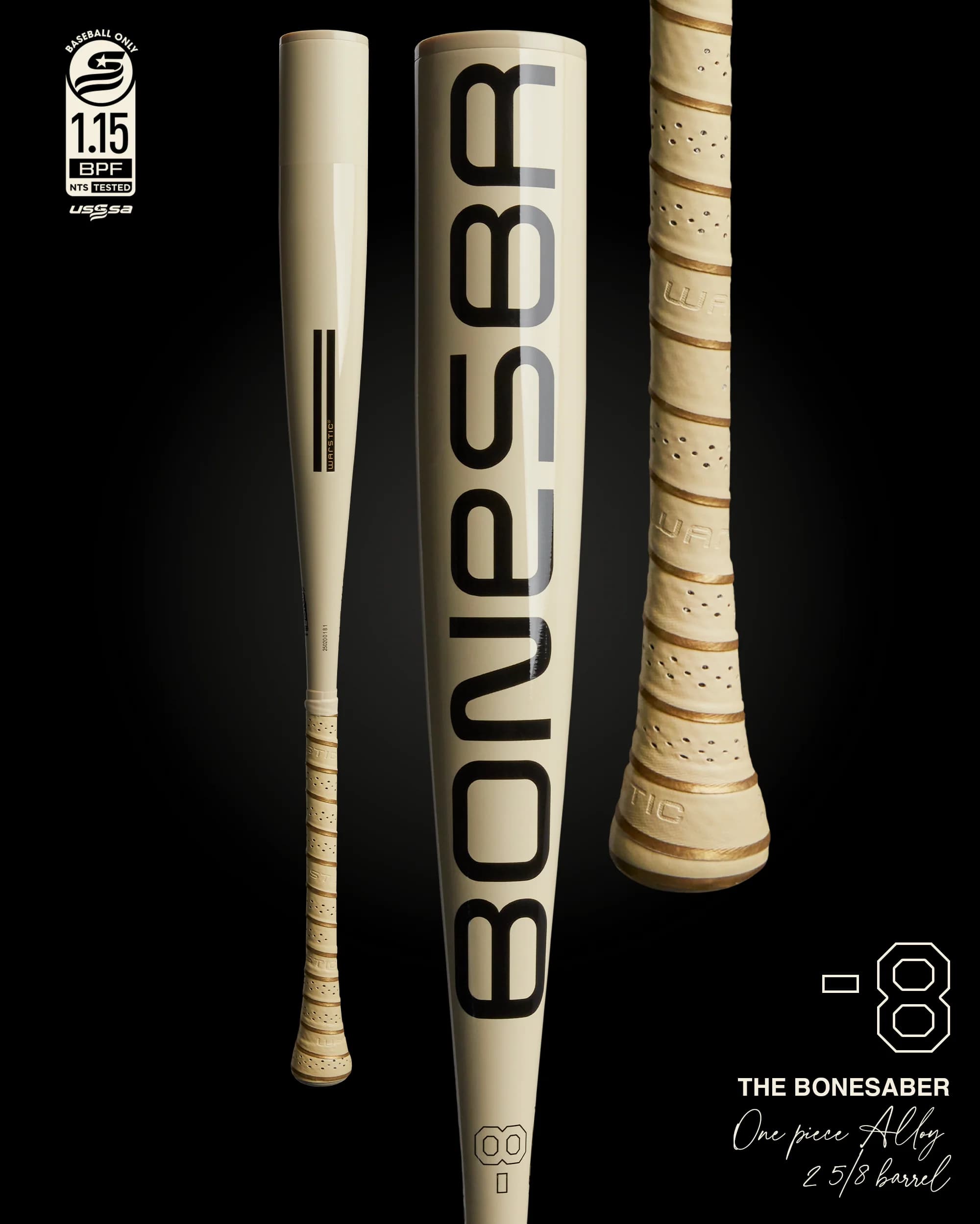 Warstic Bonesaber™ One USSSA Metal Baseball Bat -8, USSSA bats: photo from Warstic