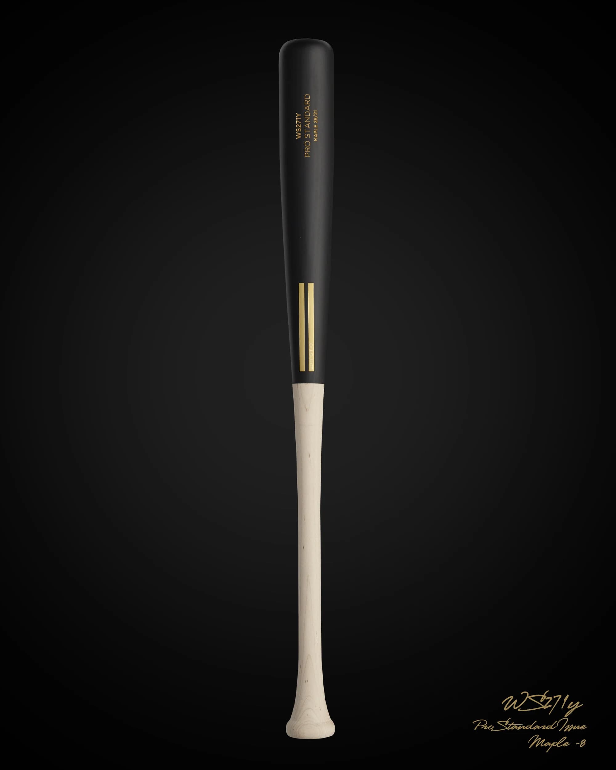 Warstic WS271Y Pro Standard Issue Maple Wood Bat, game wood bats, youth: photo from Warstic