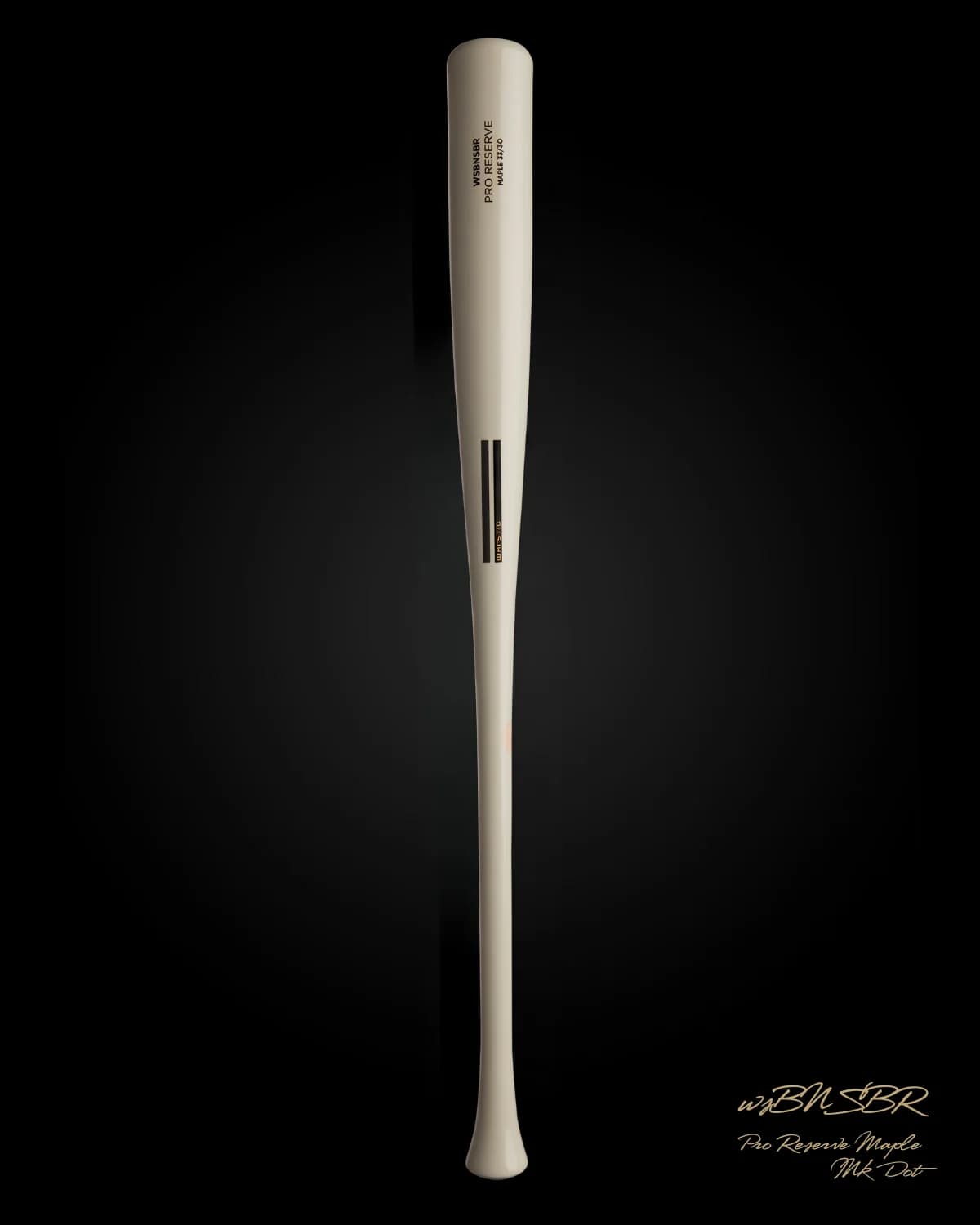 Warstic WSBONESABER Pro Reserve Navajo Bone Maple Wood Bat, game wood bats, adult: photo from Warstic