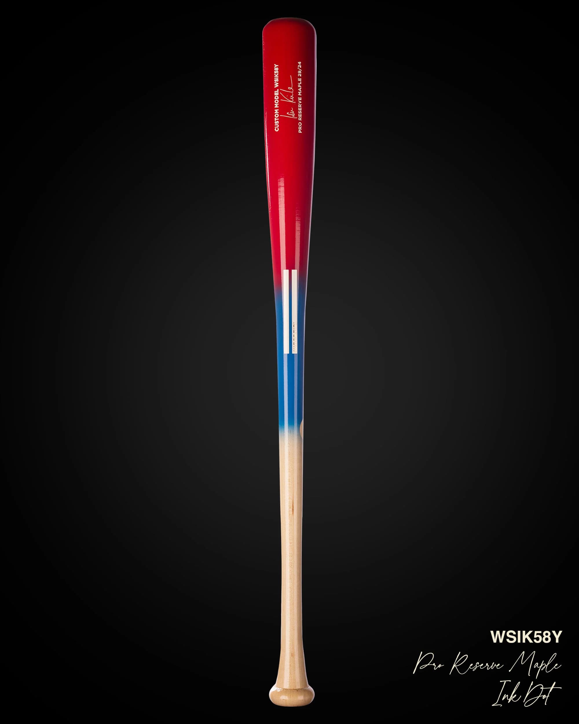 Warstic WSIK58Y Ian Kinsler USA Pro Signature Maple Wood Bat, game wood bats, youth: photo from Warstic