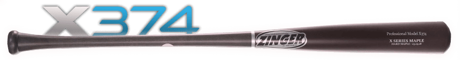 Zinger Bats X374 - Professional X Series, game wood bats, adult: photo from Zinger Bats