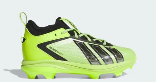 Adidas Adizero Impact 3.0 TPU Cleats Kids Racing Team, youth cleats: photo from Adidas