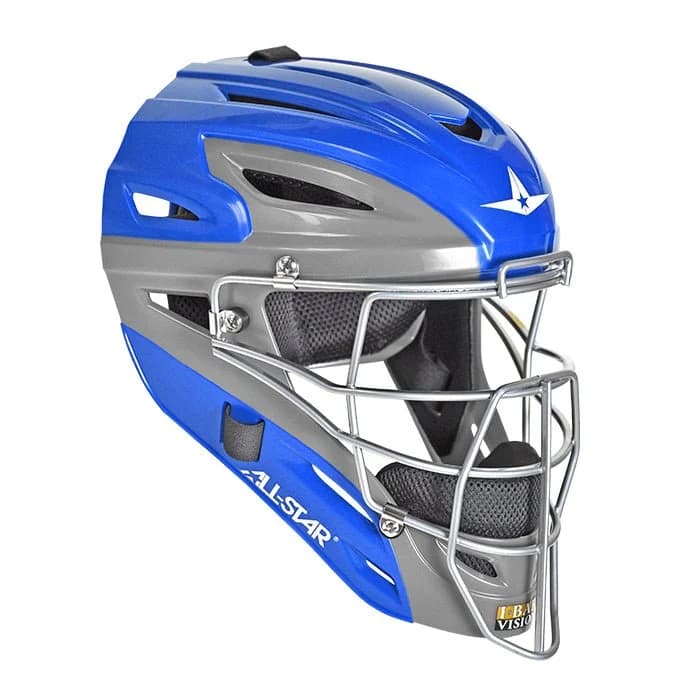 All-Star MVP System7™ Catcher's Helmet - Graphite Two-Tone, catcher's gear: photo from All-Star