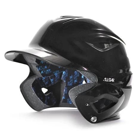 All-Star S7™ Adult Solid Gloss Batting Helmet, batting helmets and guards: photo from All-Star