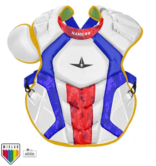 All-Star S7 Axis™ - Mixlab Custom Chest Protector, catcher's gear: photo from All-Star