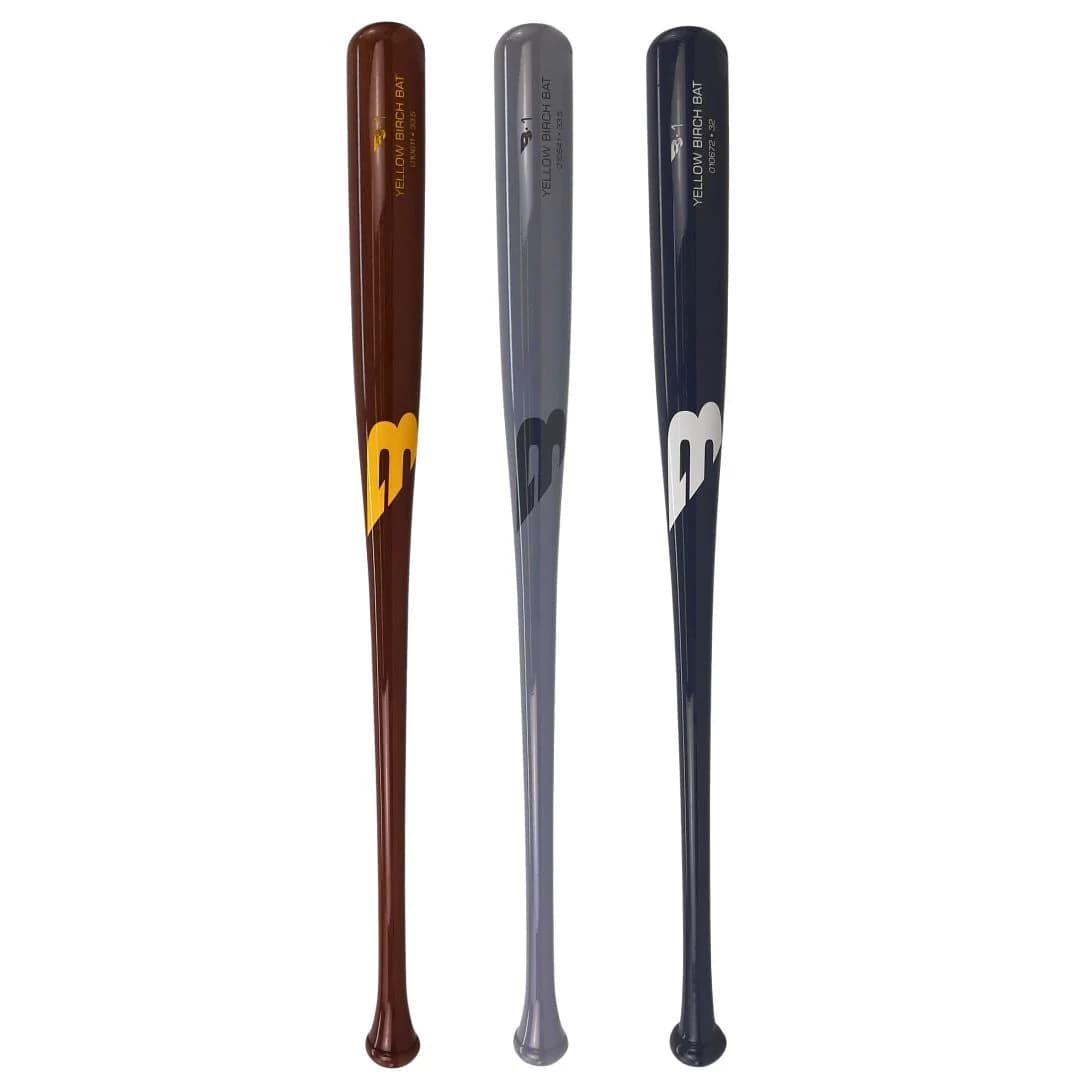 B45 3-Bat Pack | B-1 Youth Baseball Bats, wood bat blems and seconds: photo from B45