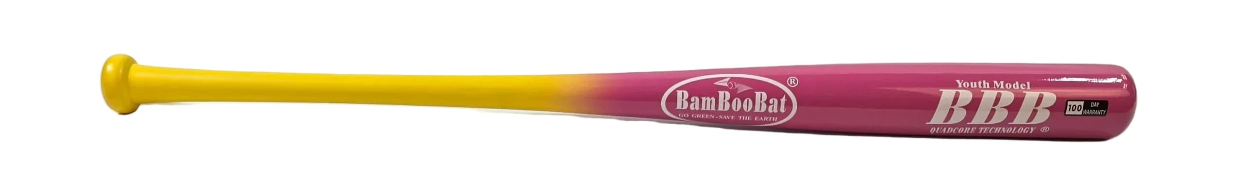 Bamboo Youth Baseball Bat - BamBooBat - 6 Colors - 100 Day Warranty Approximately -7 Drop, game wood bats, youth: photo from BamBooBat