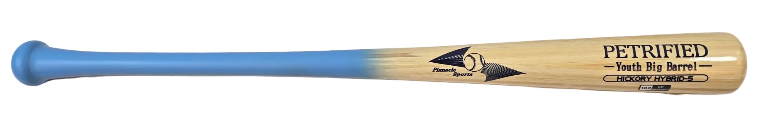 BamBooBat Youth Big Barrel - Petrified Hickory-Bamboo Hybrid 100 Day Warranty, game wood bats, youth: photo from BamBooBat