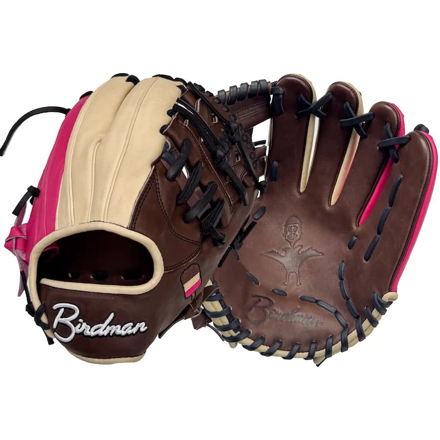 Birdman Bats Birdman 11.5" Neapolitan Ice Cream Wingman Series Glove, infield gloves: photo from Birdman Bats