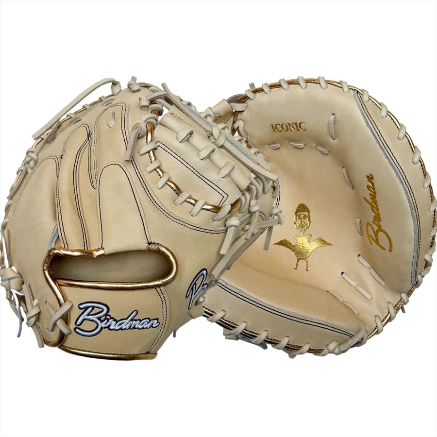 Birdman Bats Birdman 34" Catcher Blonde and Gold Iconic Series Glove, catcher's mitts: photo from Birdman Bats