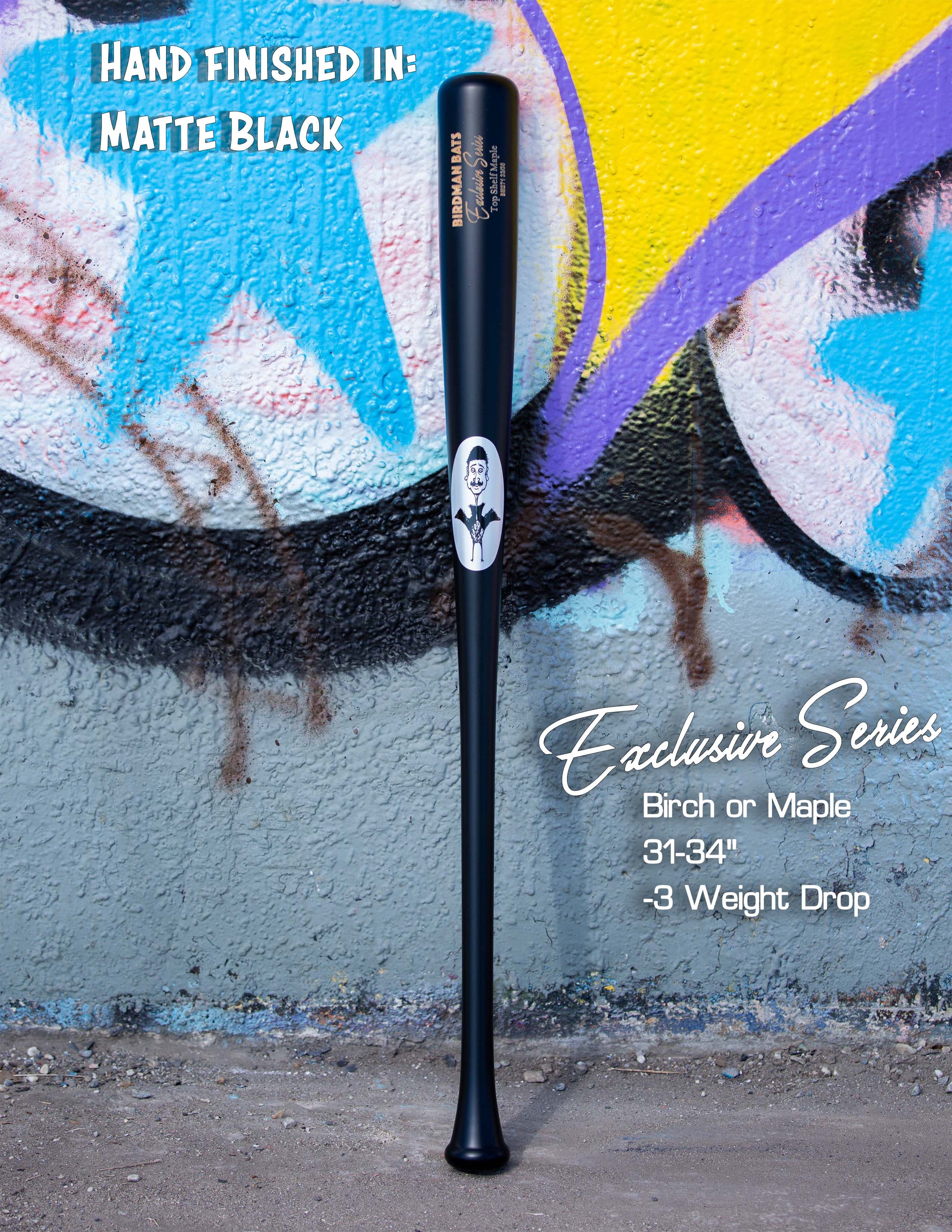 Birdman Bats Exclusive Series Bat, game wood bats, adult: photo from Birdman Bats