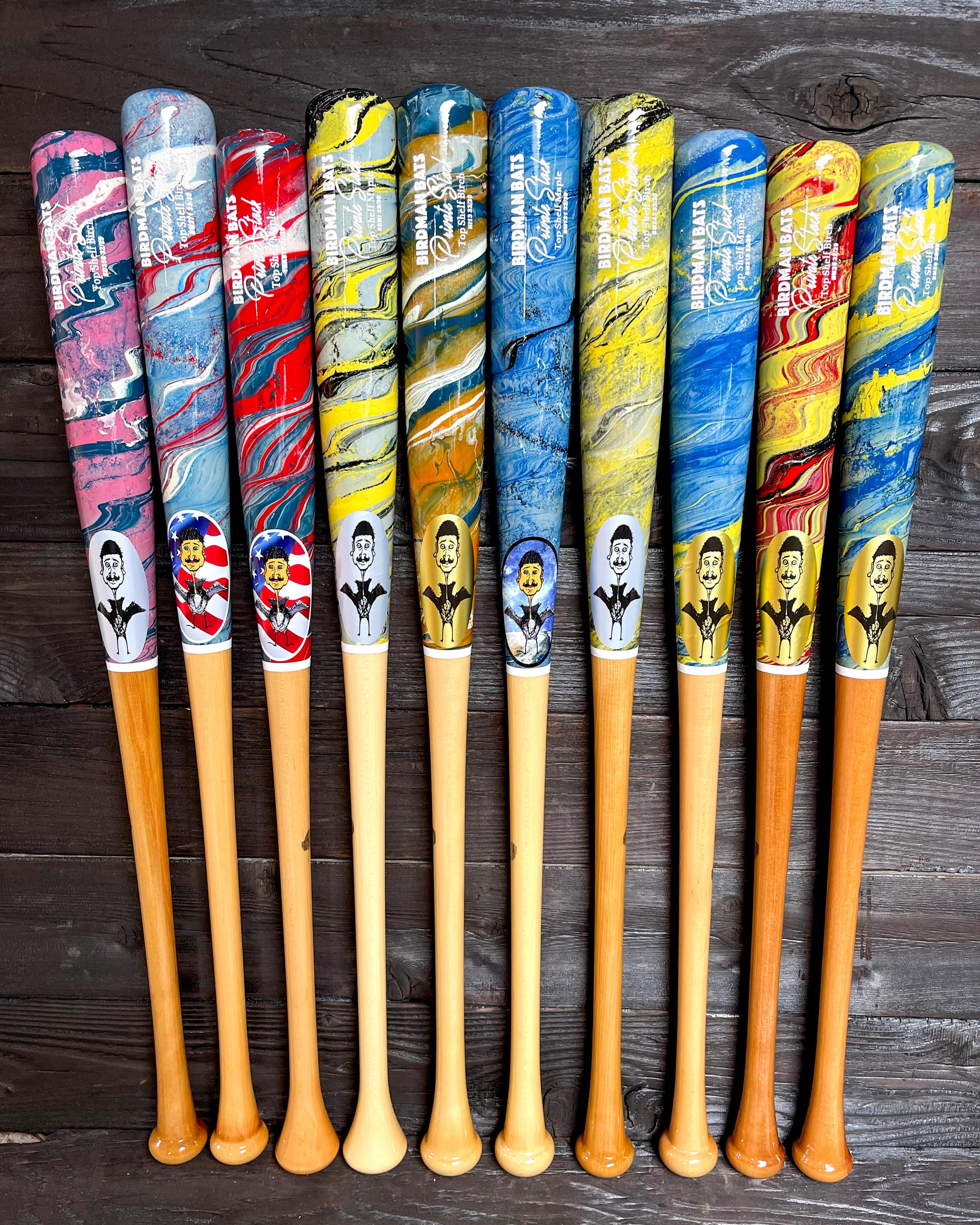Birdman Bats Youth Hydro-dip Bat, game wood bats, youth: photo from Birdman Bats