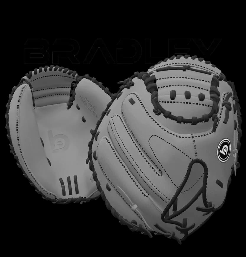 Bradley Gloves Custom Open-Back Catcher's Mitt Model - 3D Configurator, custom gloves: photo from Bradley Gloves