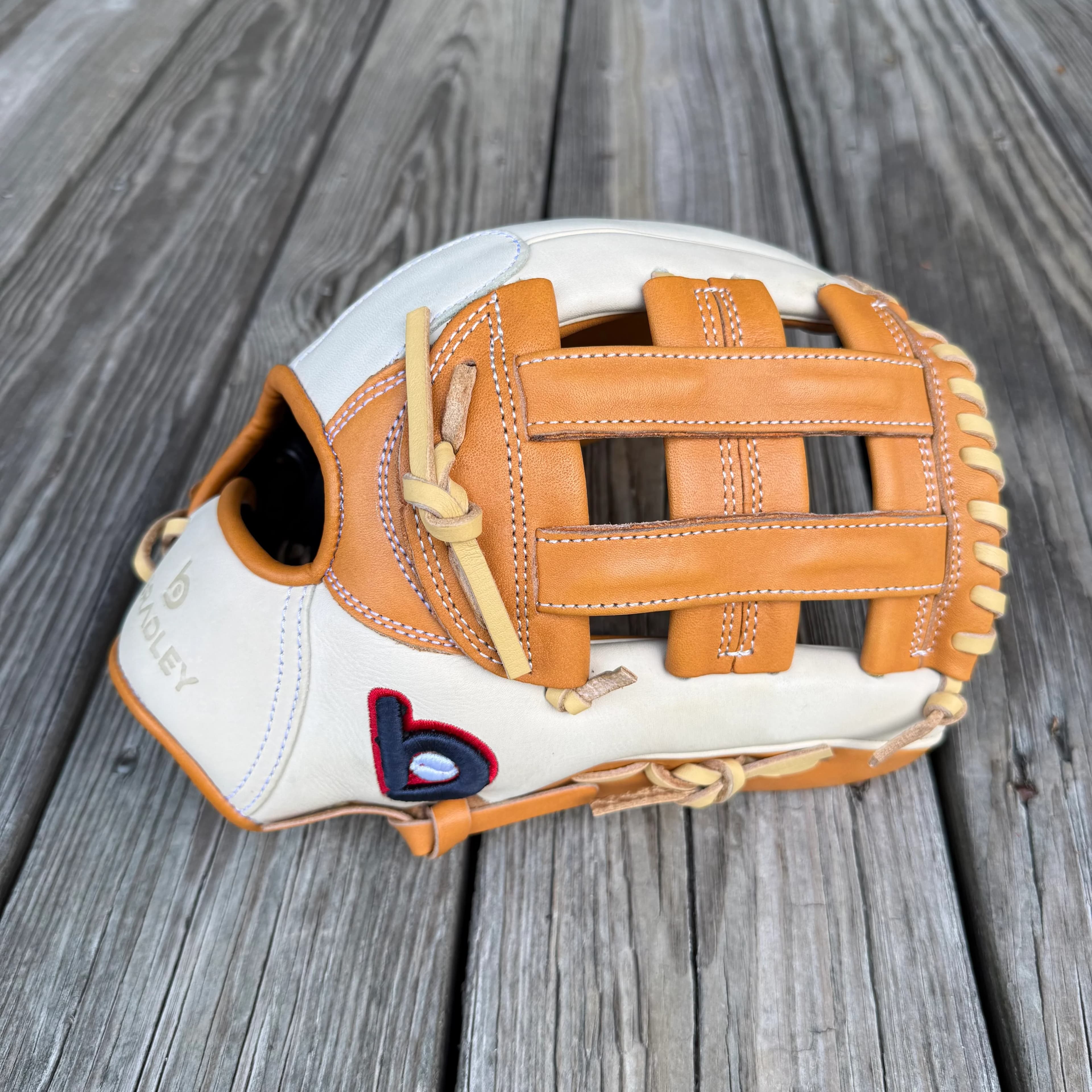 Bradley Gloves H-Web, Next Play Camel/Tan Series Clearance 20% Off at Checkout, youth gloves: photo from Bradley Gloves