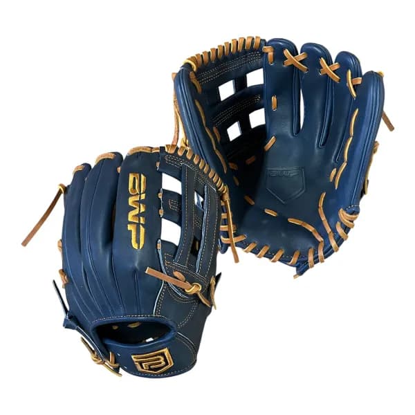BWP Bats Gold Series – Navy/Tan, utility gloves: photo from BWP Bats