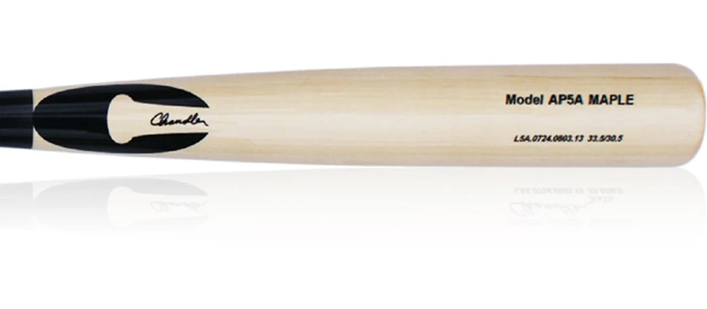 Chandler AP5A, game wood bats, adult: photo from Chandler