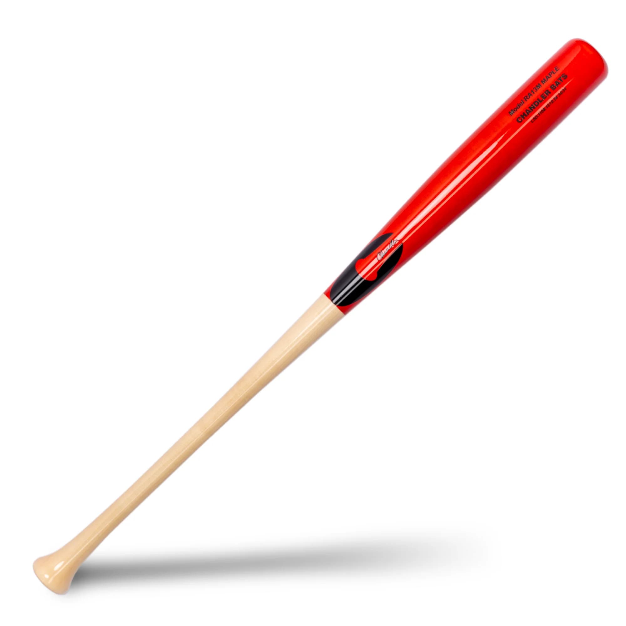 Chandler RA13M (Clear/Imperial Red), game wood bats, adult: photo from Chandler