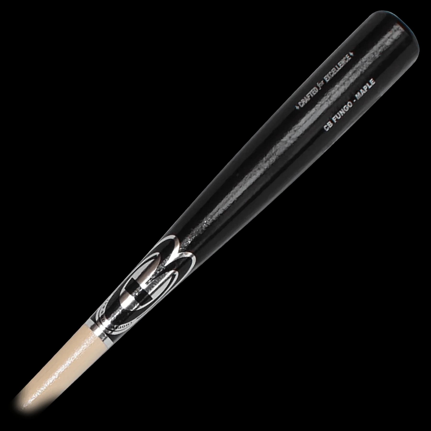 Cooperstown Bat Co. CB Fungo – Soft Maple – Black/Natural, fungo bats: photo from Cooperstown Bat Co.