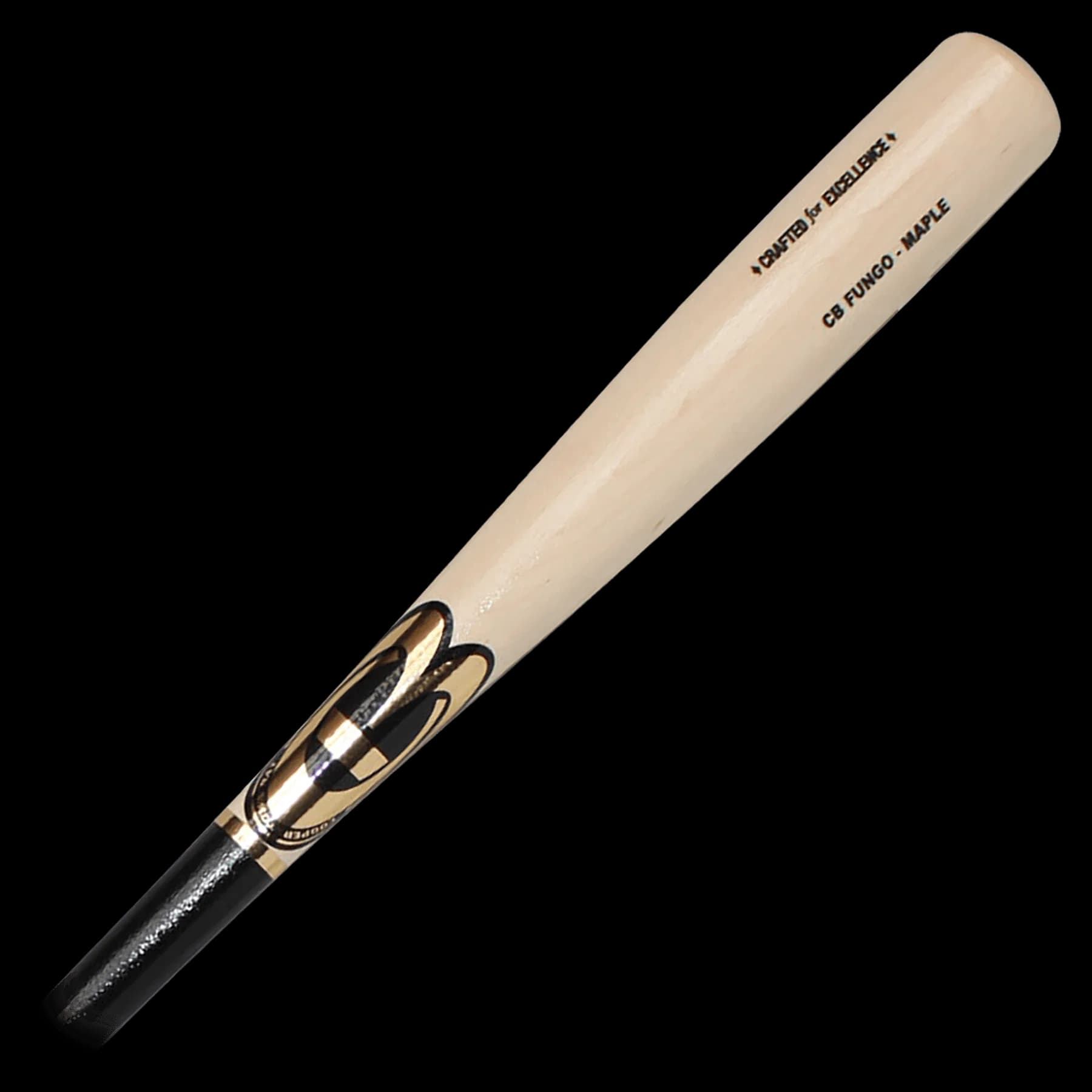 Cooperstown Bat Co. CB Fungo – Soft Maple – Natural/Black, fungo bats: photo from Cooperstown Bat Co.
