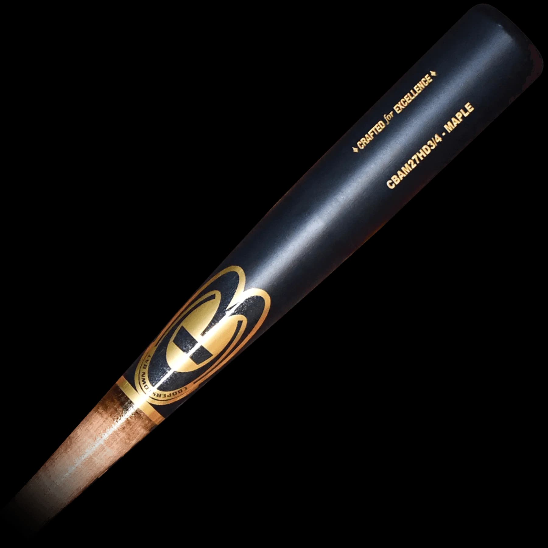 Cooperstown Bat Co. CBAM27HD – 3/4 knob Maple Pro Wood Baseball Bat, game wood bats, adult: photo from Cooperstown Bat Co.