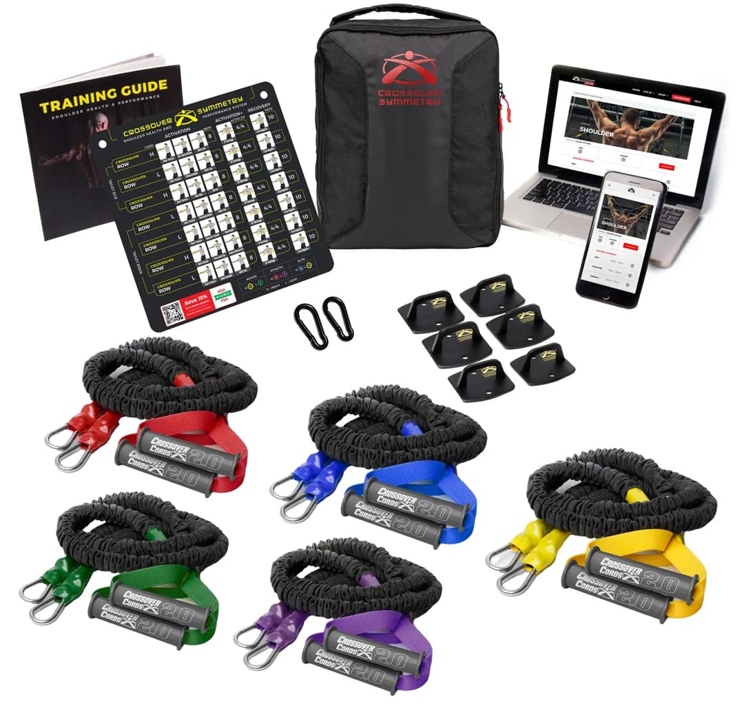 Crossover Symmetry In-Clinic Crossover Package, arm care bands and tubing: photo from Crossover Symmetry