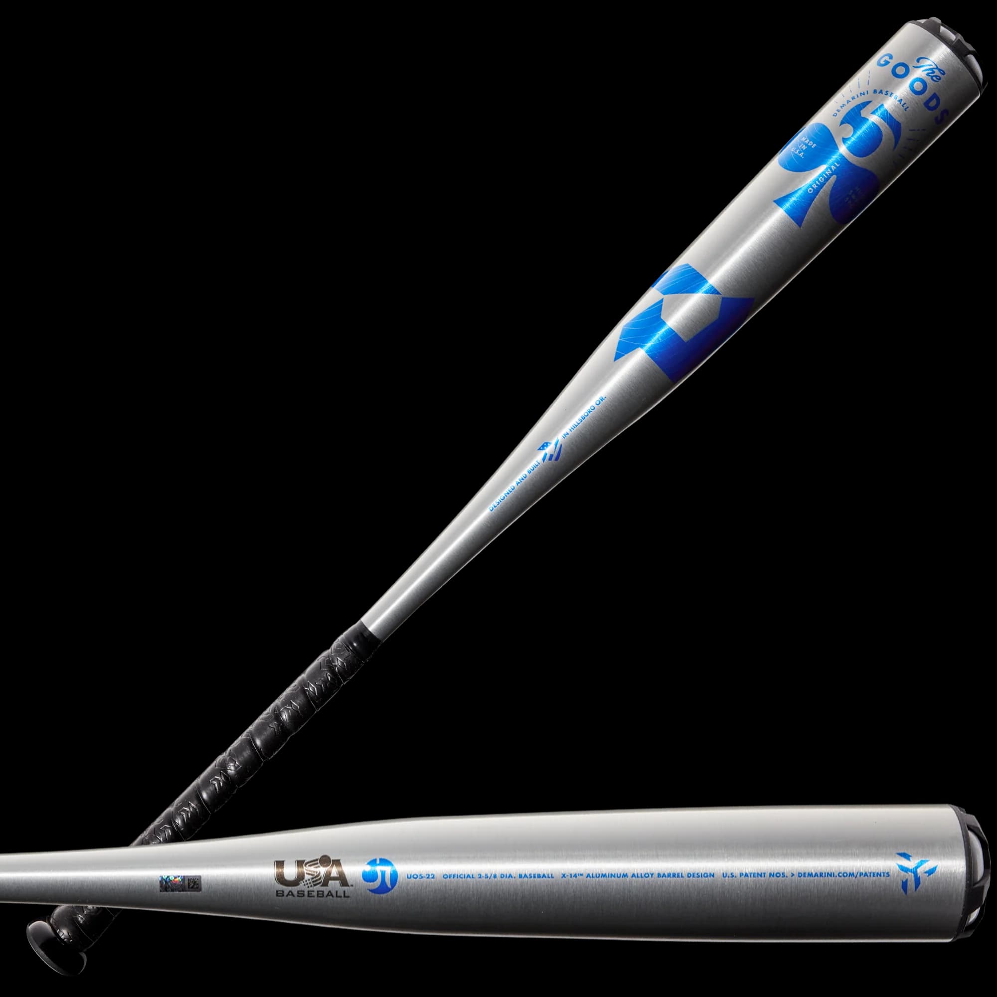 DeMarini 2022 The Goods One Piece (-5) USA Baseball Bat, USA Baseball bats: photo from DeMarini