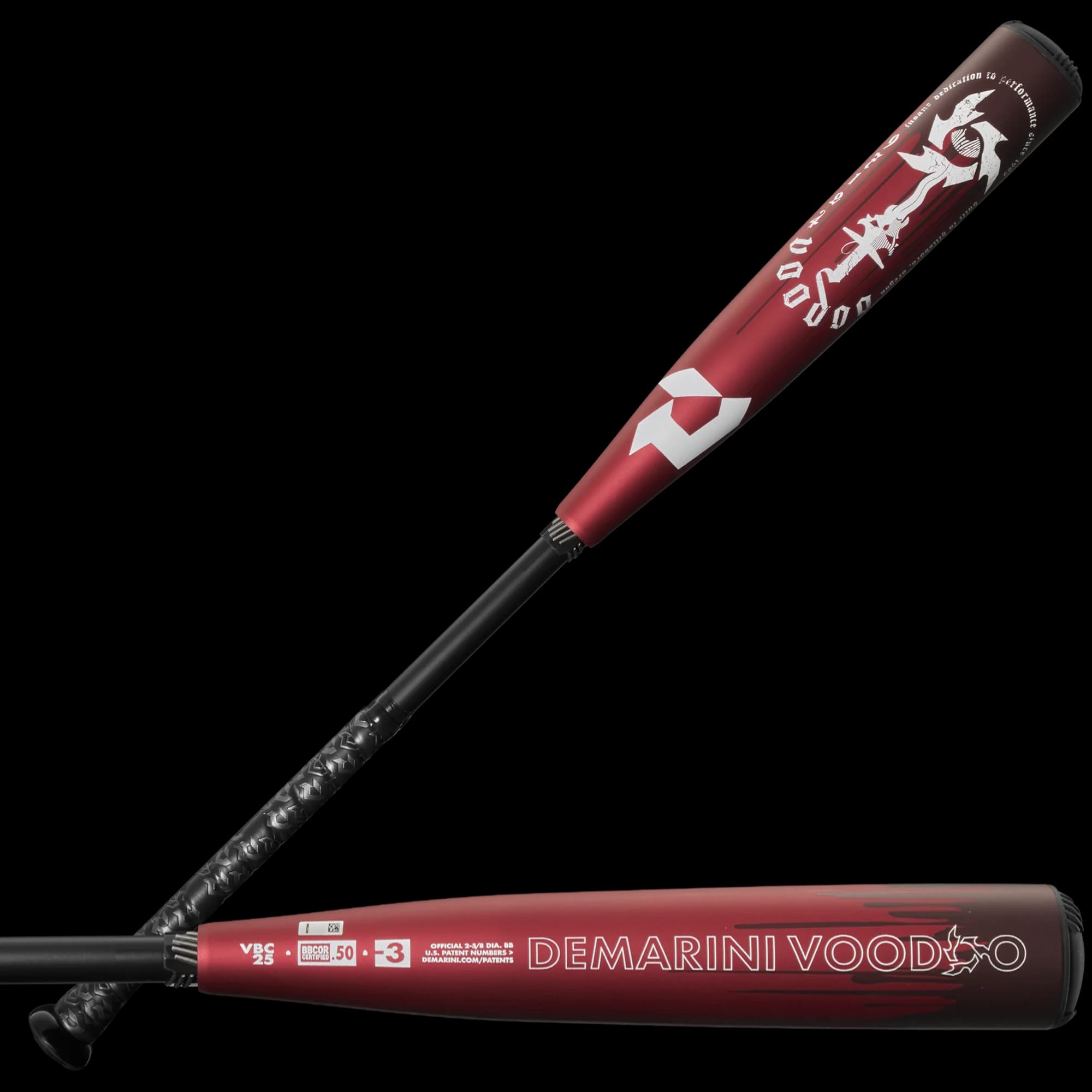 2025 DeMarini Voodoo® (-3) BBCOR Baseball Bat, BBCOR bats: photo from DeMarini
