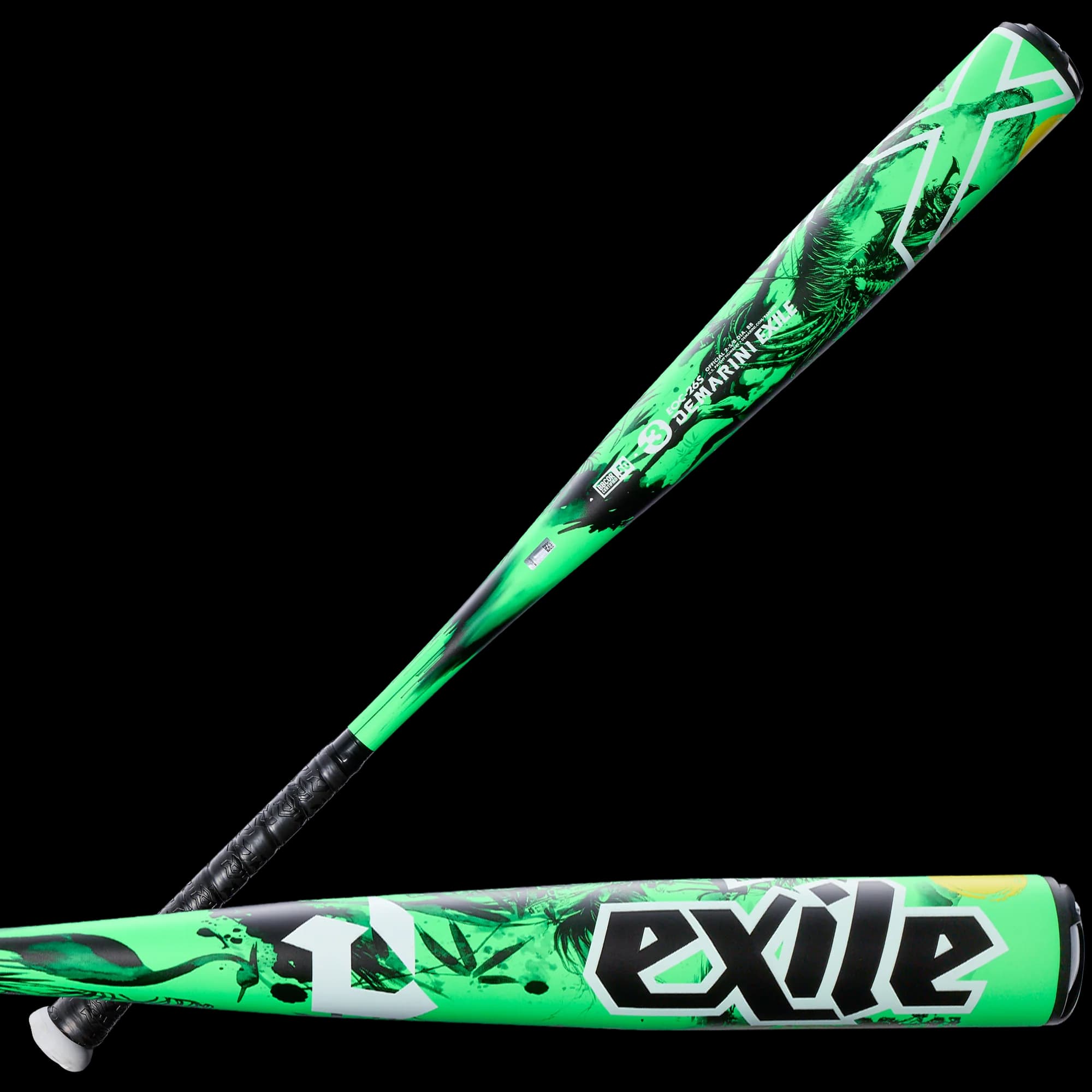 2026 DeMarini Exile™ Samurai (-3) BBCOR Baseball Bat, BBCOR bats: photo from DeMarini