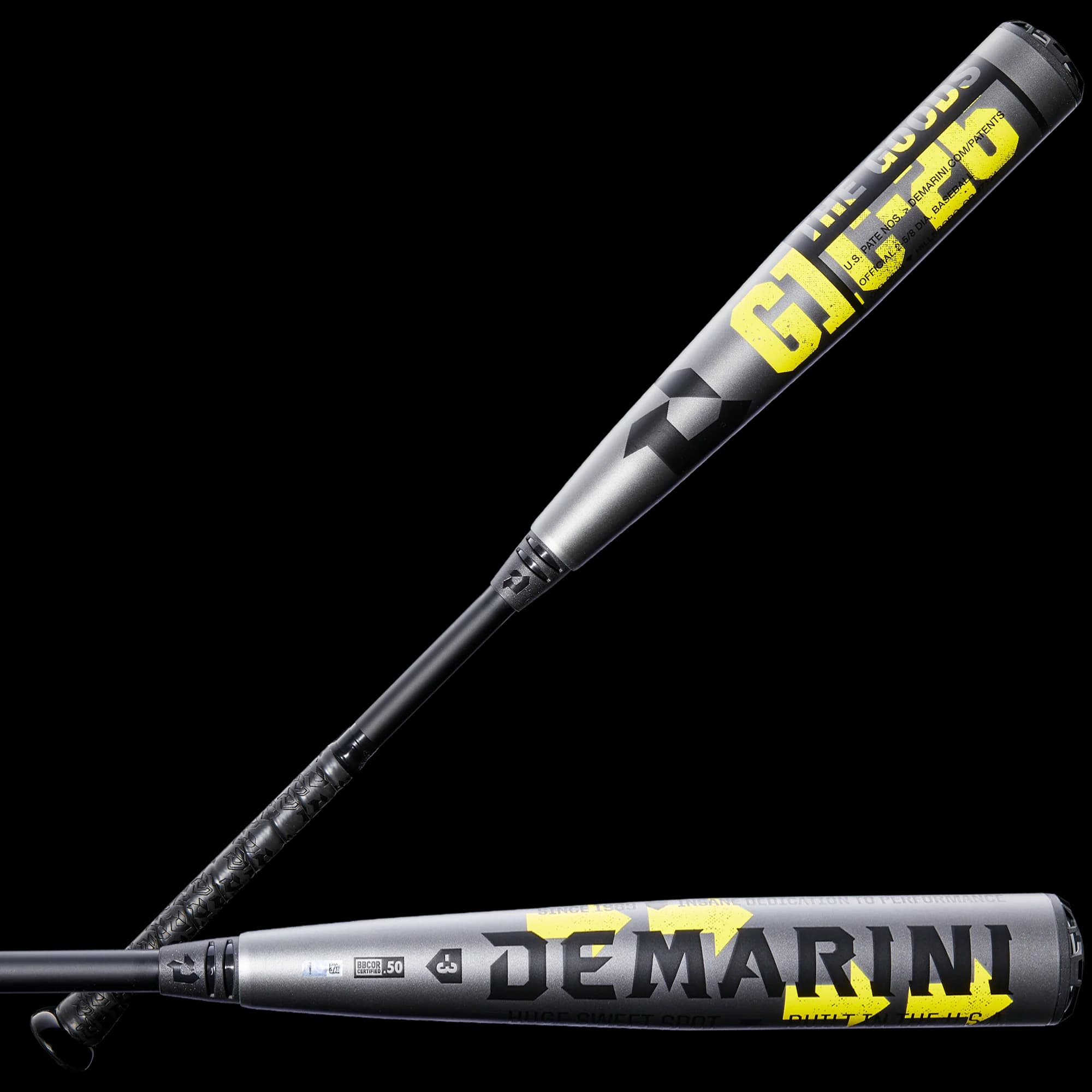 2026 DeMarini The Goods™ Gunmetal (-3) BBCOR Baseball Bat, BBCOR bats: photo from DeMarini
