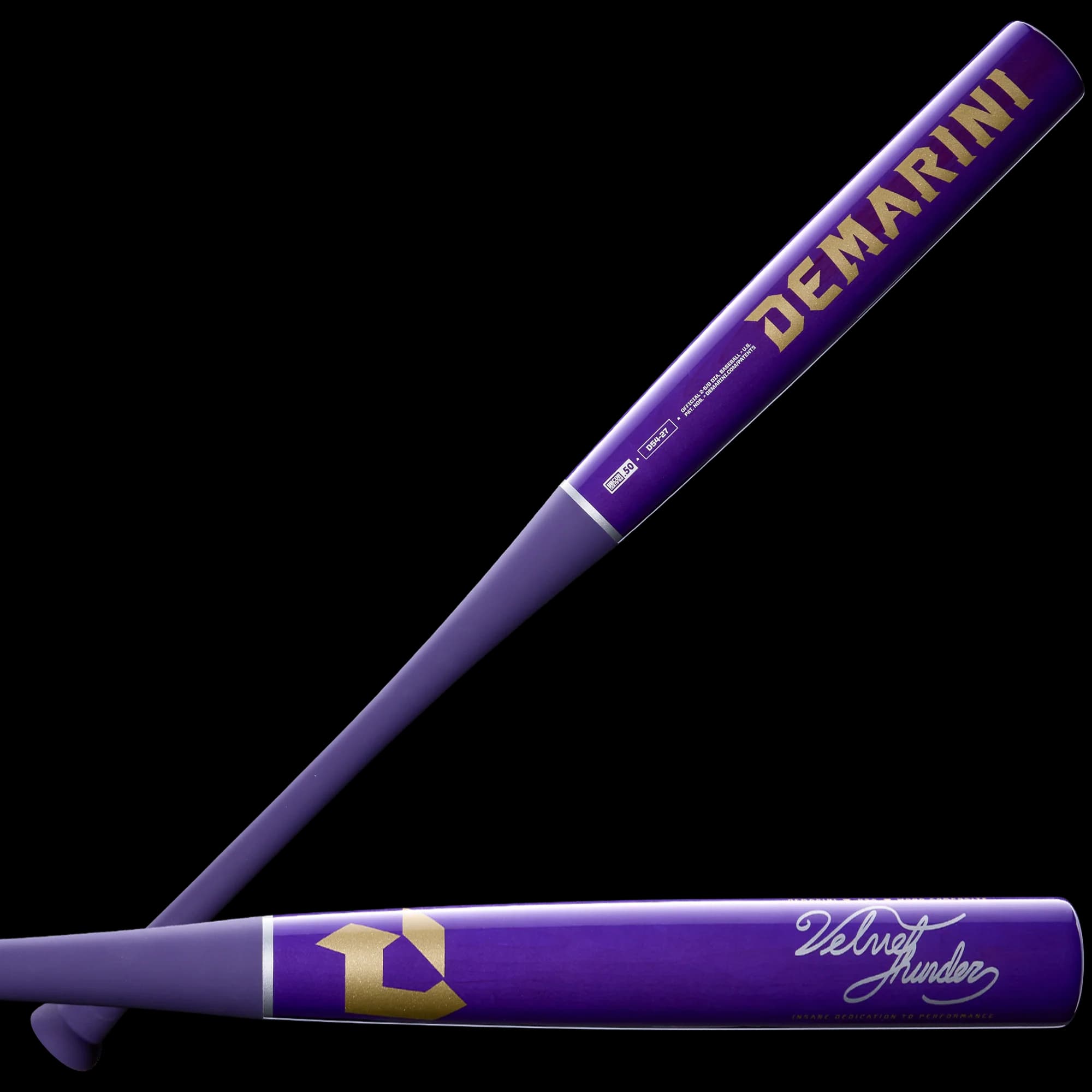 2027 DeMarini Velvet Thunder D54 Wood Composite (-3) BBCOR Baseball Bat, composite wood bats: photo from DeMarini