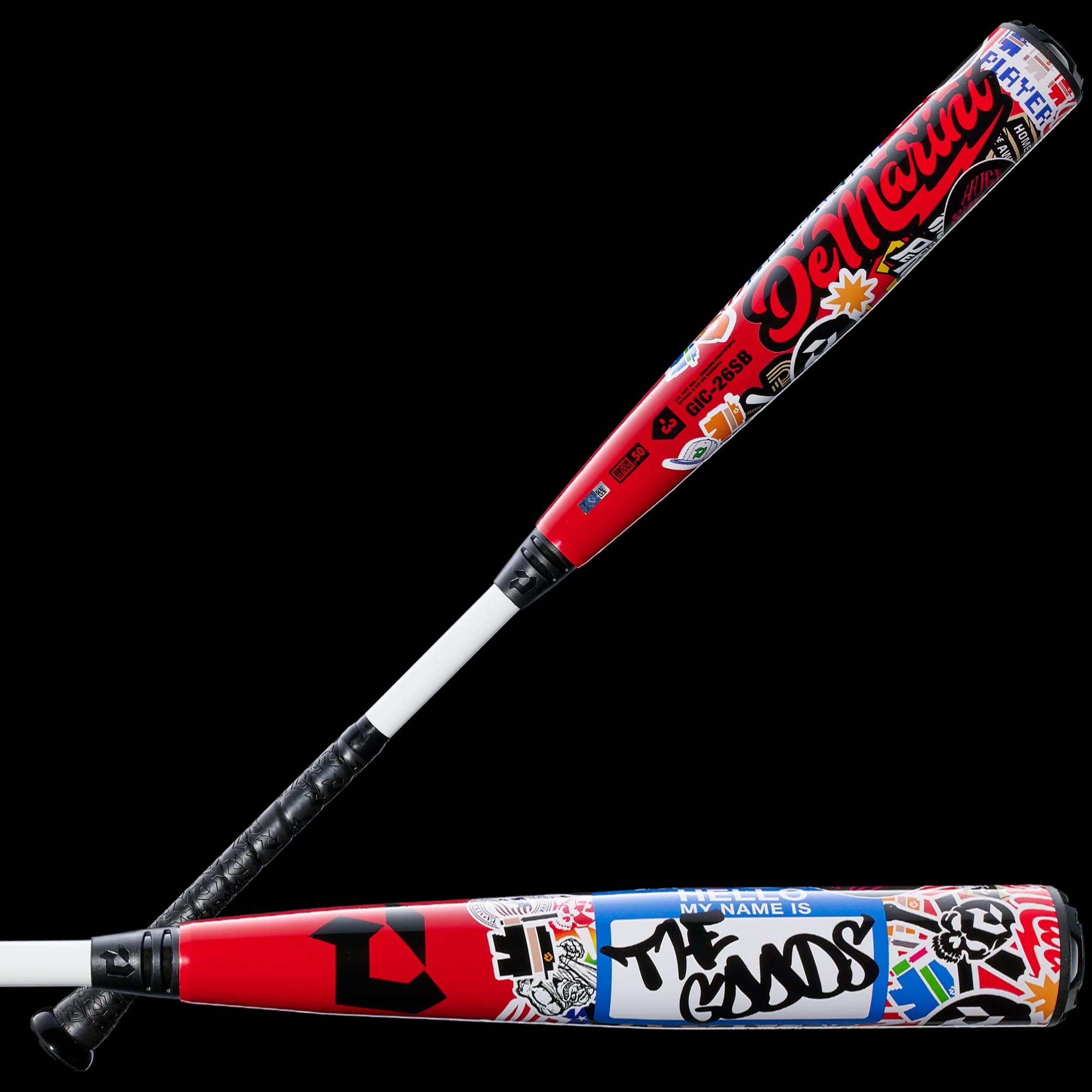 Sticker Bomb 2026 DeMarini The Goods™ (-3) BBCOR Baseball Bat, BBCOR bats: photo from DeMarini