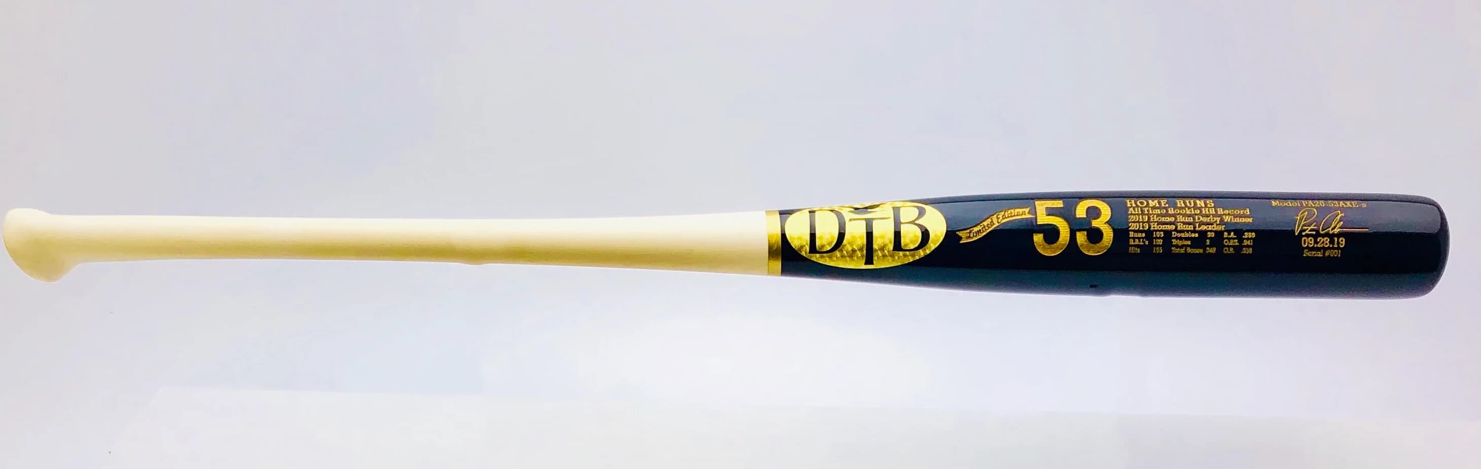 Dove Tail Bats 2019 Rookie HR Record, game wood bats, adult: photo from Dove Tail Bats