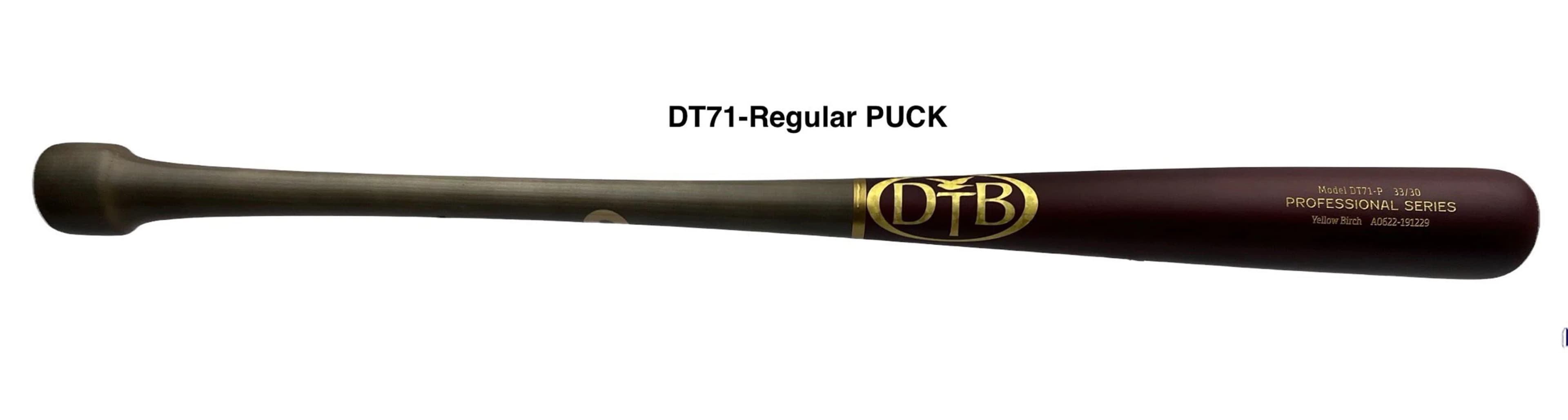 Dove Tail Bats Youth DT71-Puck Knob-AllCustom, game wood bats, youth: photo from Dove Tail Bats