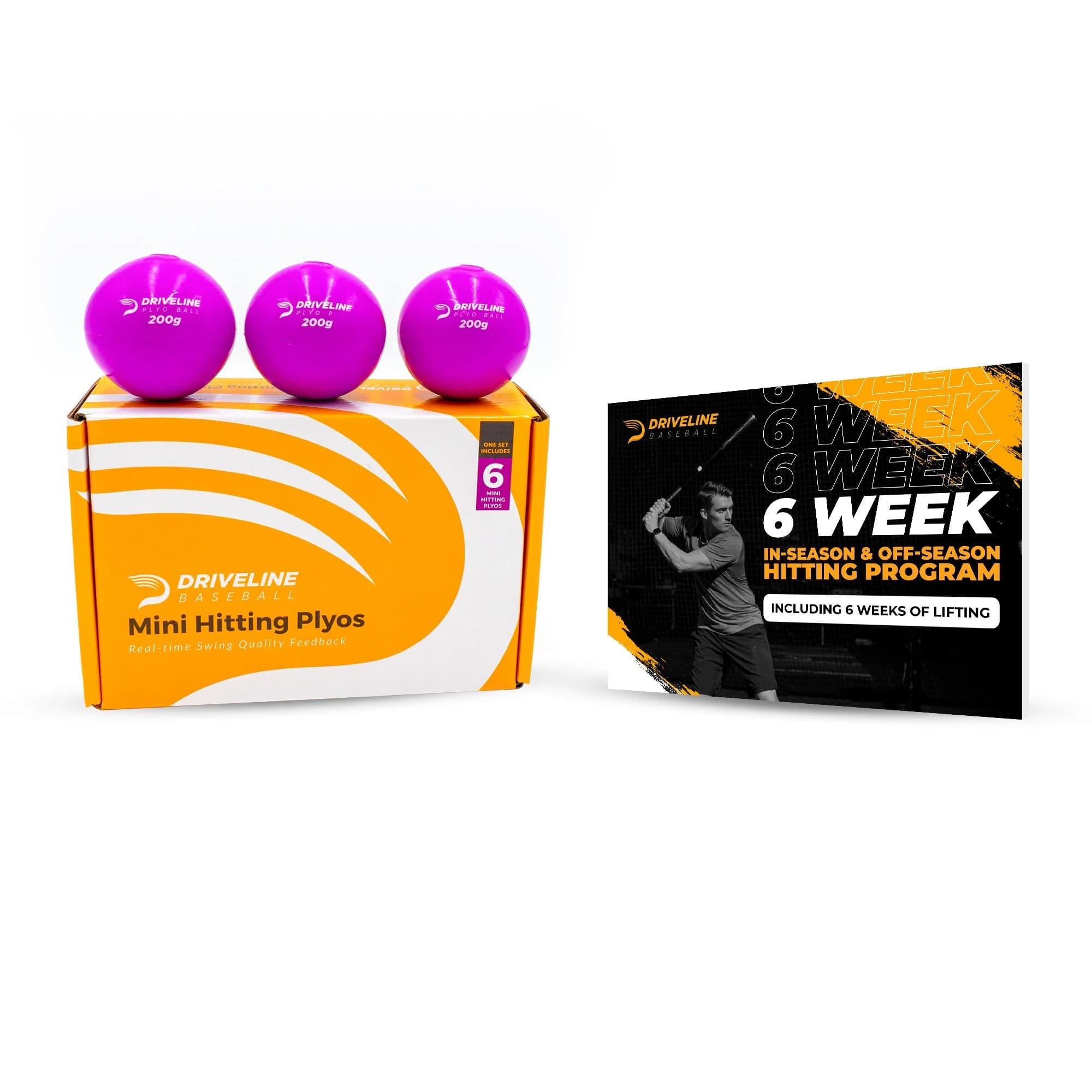 Driveline Baseball Mini Hitting Plyo Balls®, hitting training balls: photo from Driveline Baseball