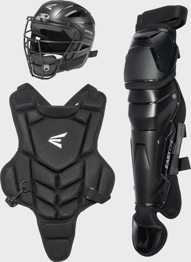 Easton Black Magic 3.0 Youth Catcher's Set, Black, TB/S, catcher's gear: photo from Easton