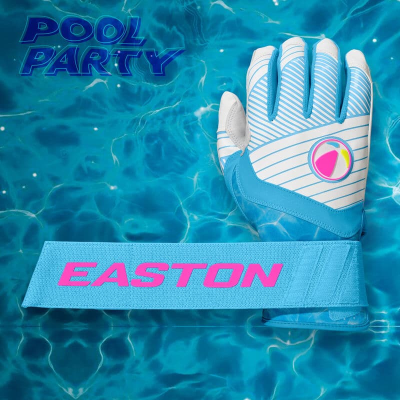 Easton Walk-Off Ethos Locked-In Pool Party Batting Gloves, batting gloves: photo from Easton