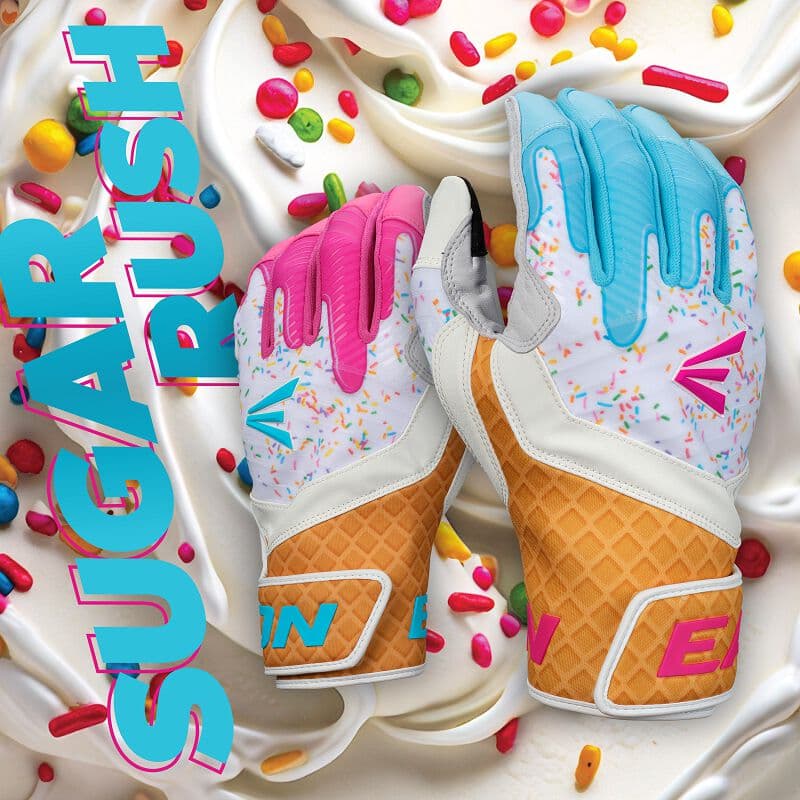 Easton Walk-Off Ethos Sugar Rush Youth Batting Gloves, batting gloves: photo from Easton
